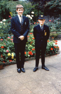 Boys dressed before return to boarding school